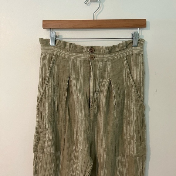 Free People Semi Sweet Cropped Pants in Sage Combo - Picture 12 of 12